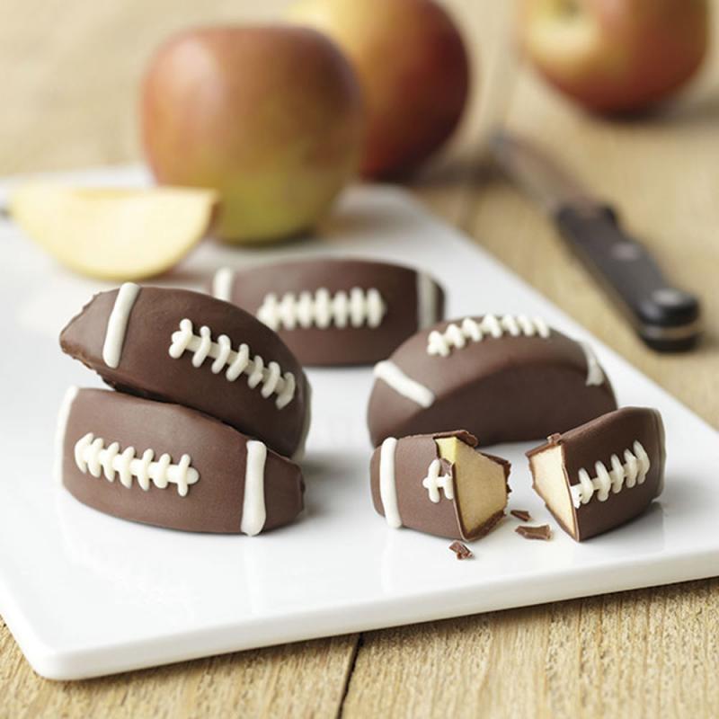 Candy Coated Apple Football Treats